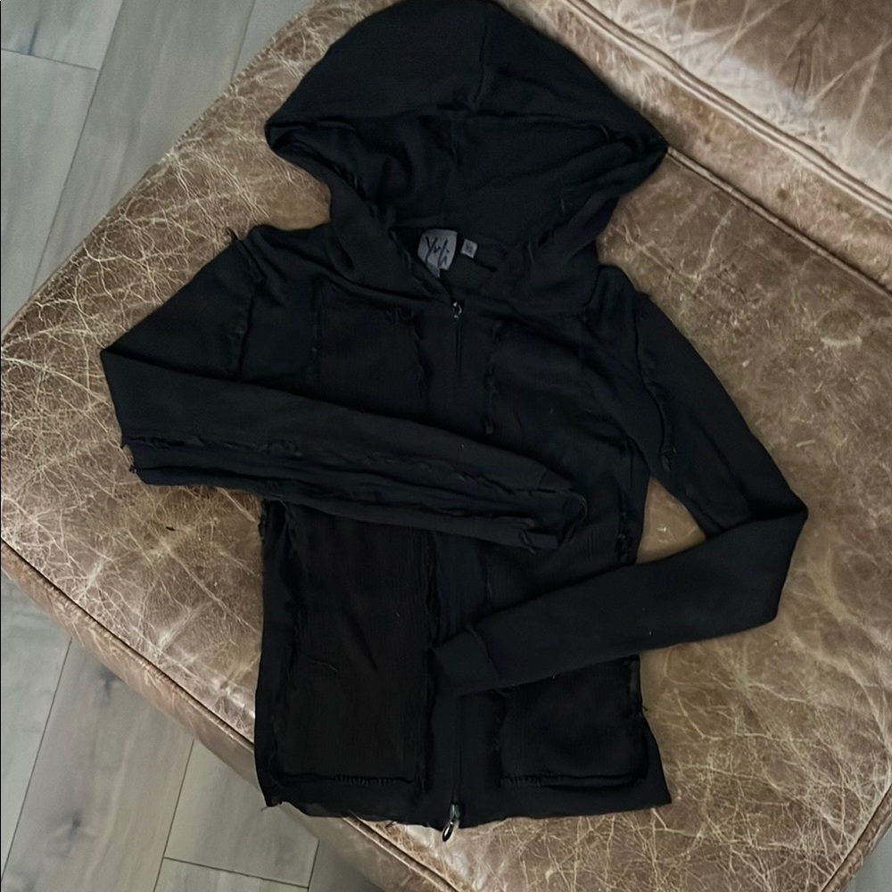 Women's Black Hooded Jacket